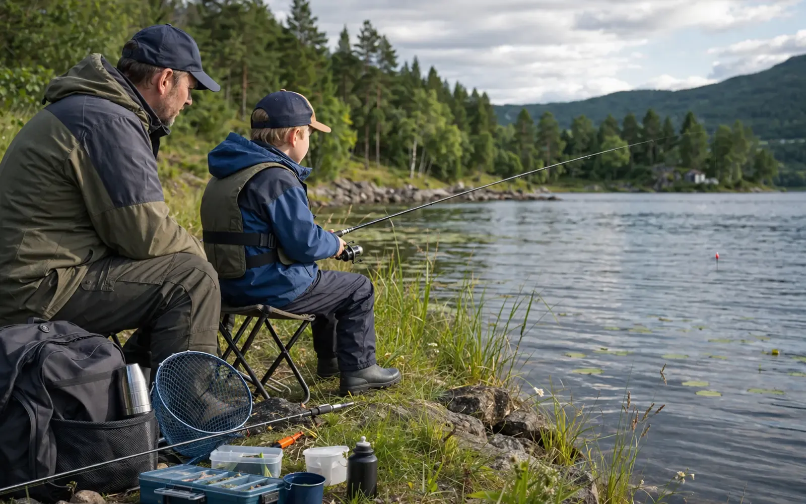 Illustrasjonsbilde for seksjonen Prisnivå, tillegg og lokale forskjeller i artikkel om Fiske regler barn Norge: hva kan barn gjøre gratis og hva må sjekkes?