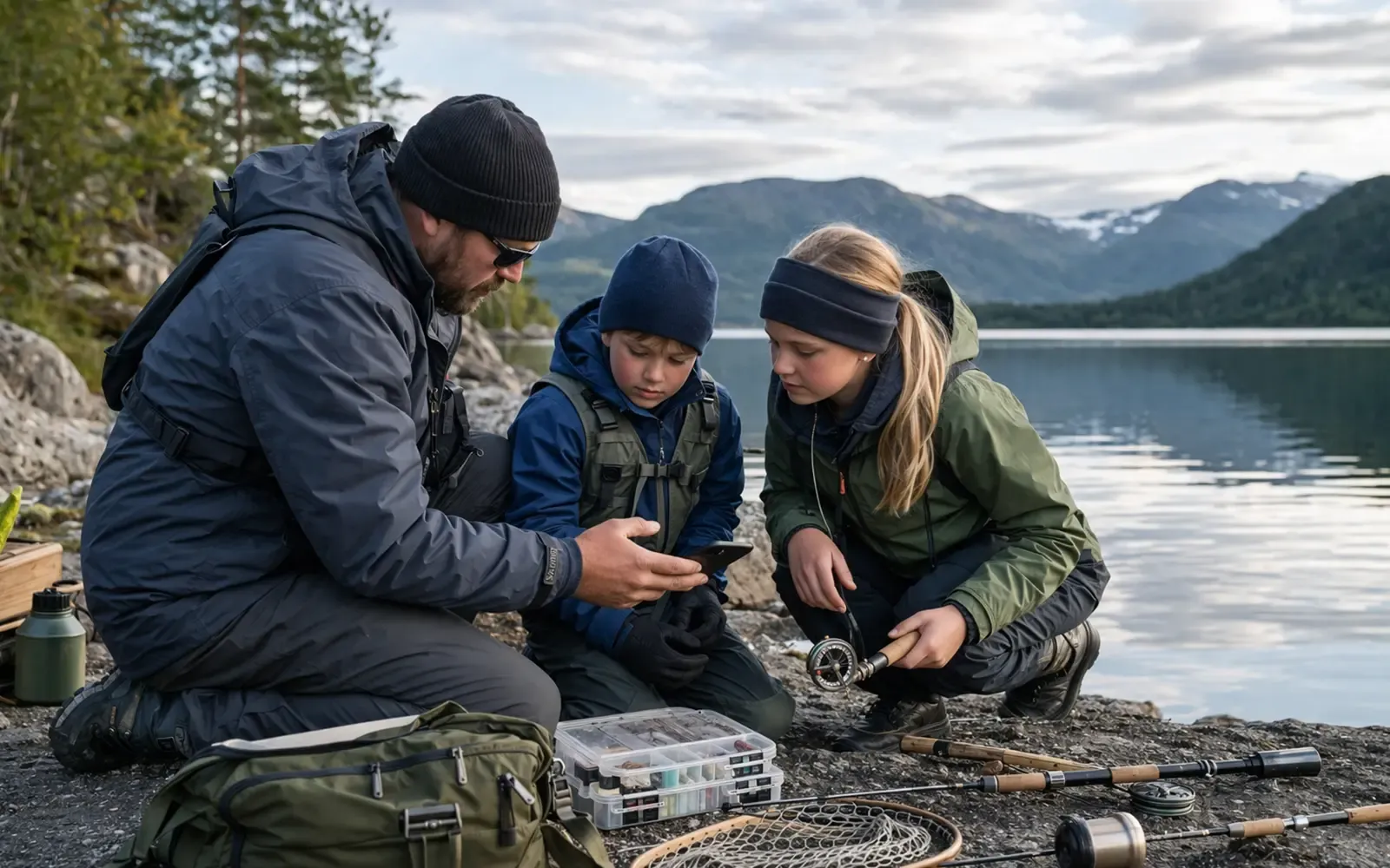 Illustrasjonsbilde for seksjonen Prisnivå, tillegg og lokale forskjeller i artikkel om Fiskekort alder Norge: regler for barn, ungdom og voksne