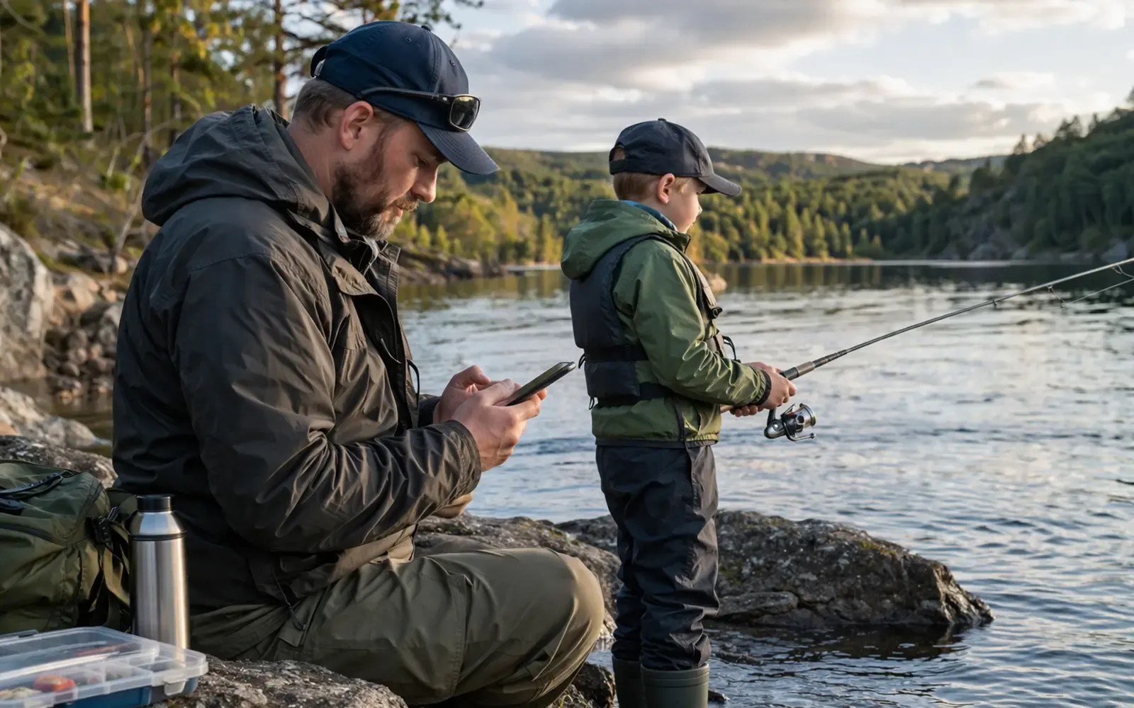 Illustrasjonsbilde for seksjonen Slik velger du riktig fiskekort første gang i artikkel om Fiskekort alder Norge: regler for barn, ungdom og voksne