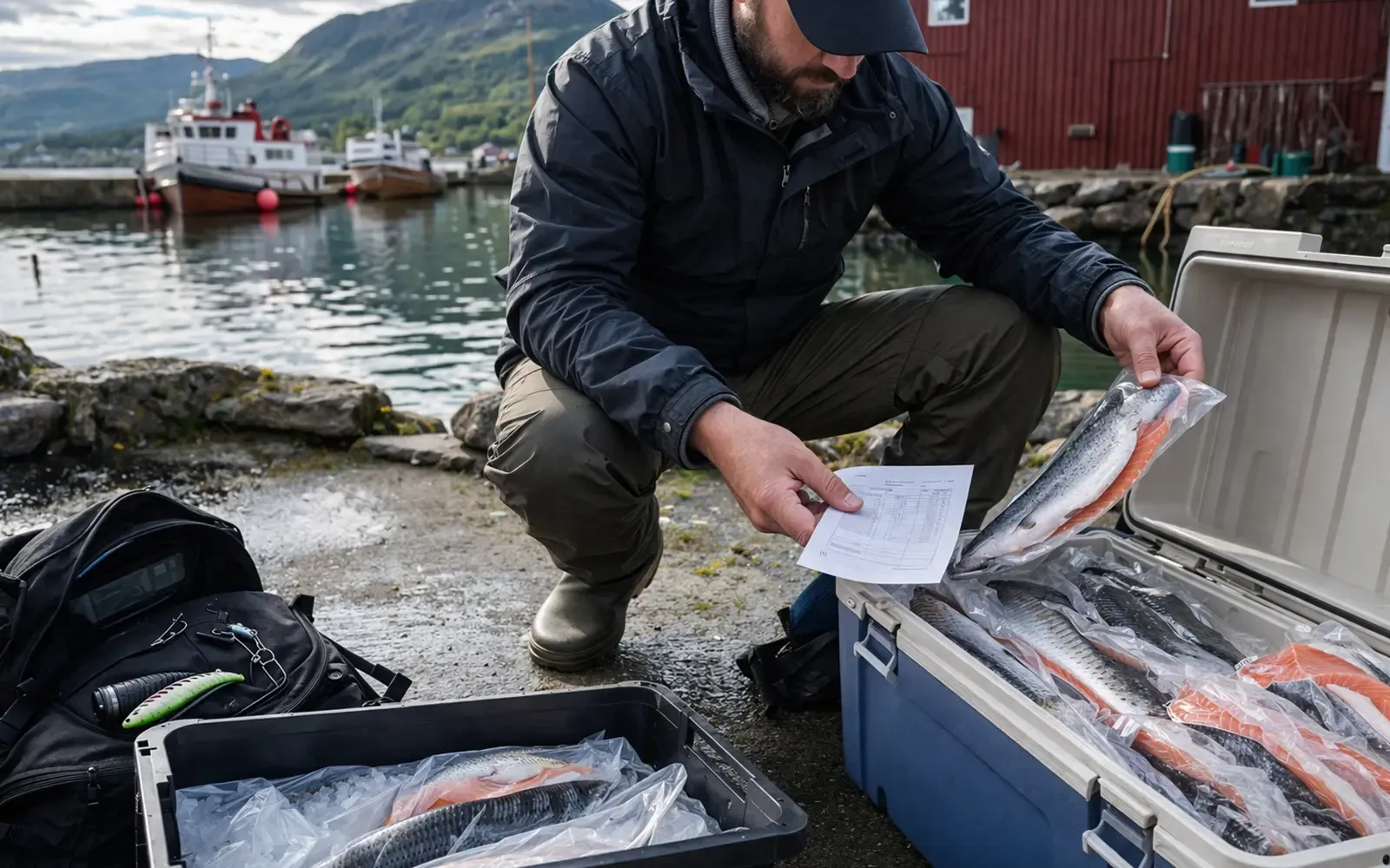 Illustrasjonsbilde for seksjonen Prisnivå, tillegg og lokale forskjeller i artikkel om Fisketransport regler: hva kan du ta med hjem fra fisketuren?