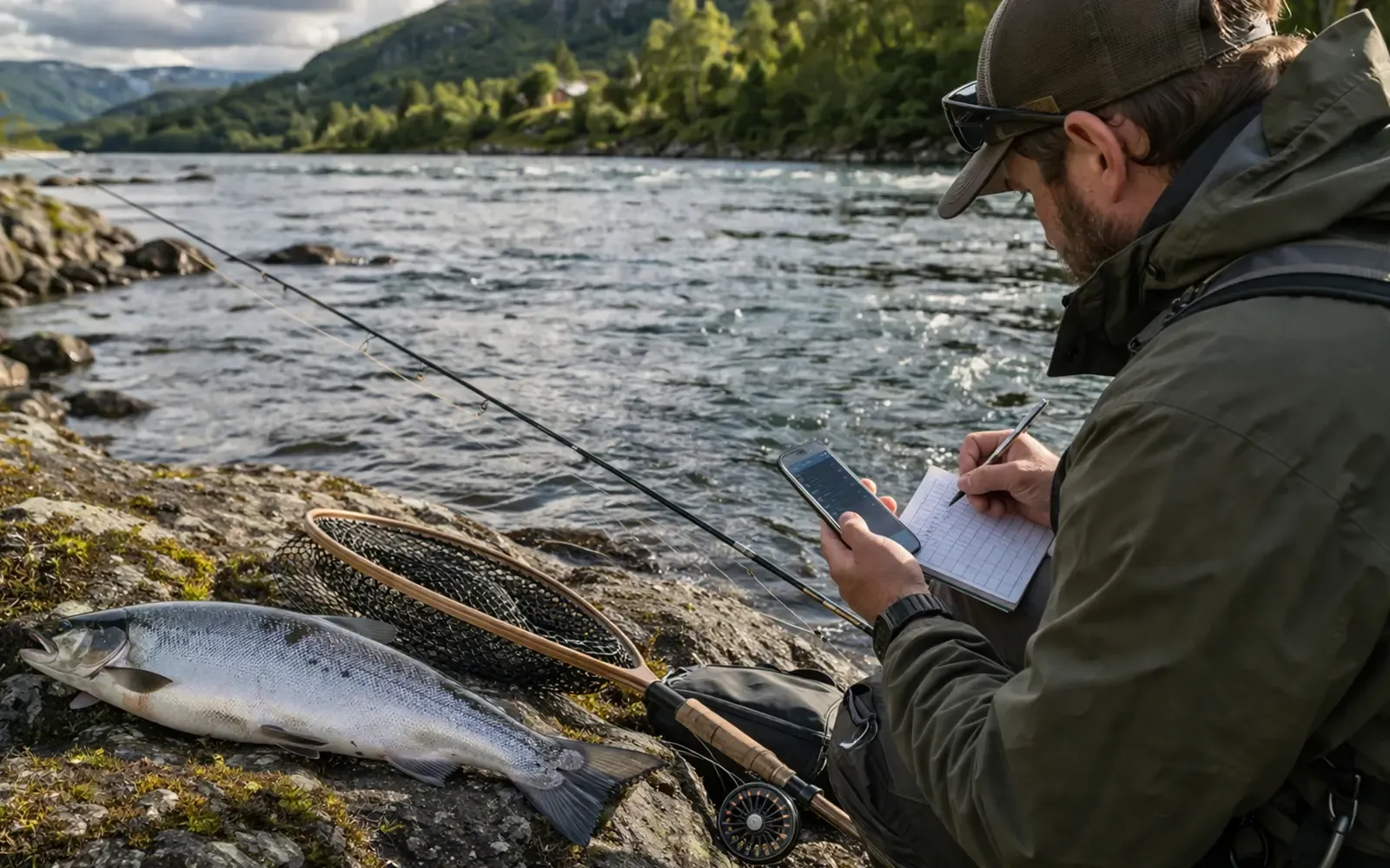 Illustrasjonsbilde for seksjonen Prisnivå, tillegg og lokale forskjeller i artikkel om Salmonfiske kvote 2026: regler for laks, fangstgrense og premium kort