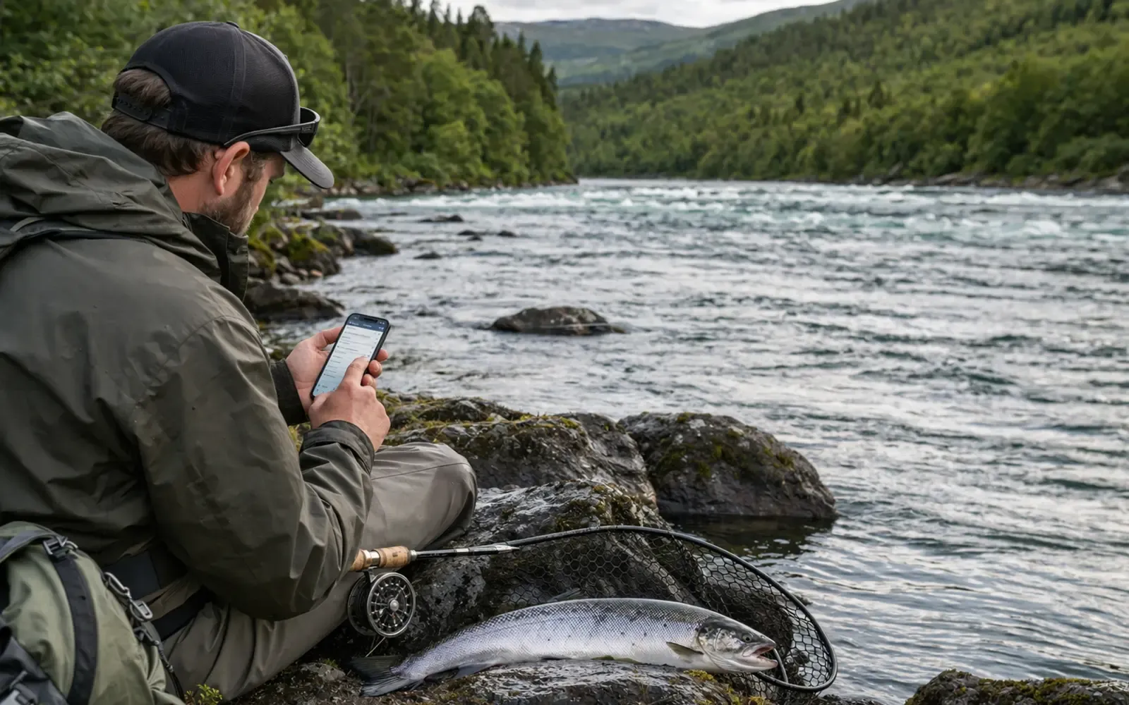 Illustrasjonsbilde for seksjonen Slik velger du riktig fiskekort første gang i artikkel om Salmonfiske kvote 2026: regler for laks, fangstgrense og premium kort