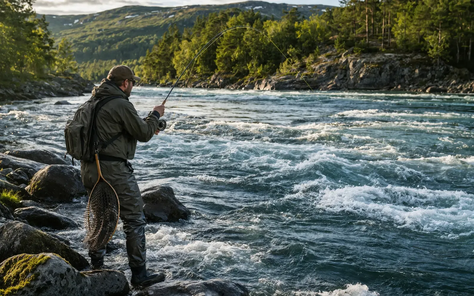 Illustrasjonsbilde for artikkel om Salmonfiske kvote 2026: regler for laks, fangstgrense og premium kort
